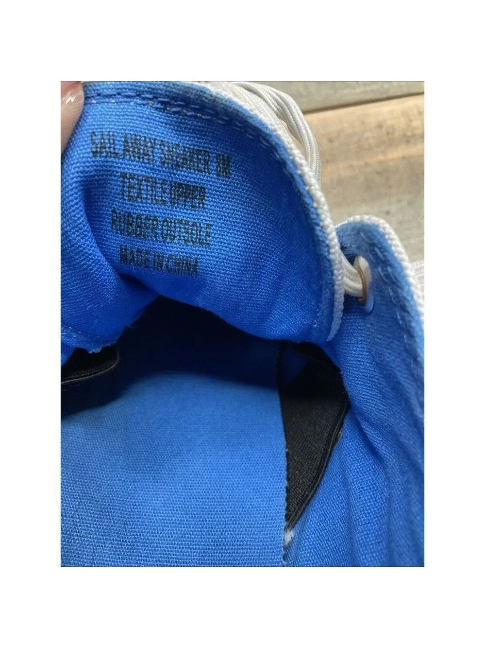 𝅺JOHNNIE-O Sail Away Sneakers White Canvas Men’s Size 8 Rubber Toe Preowned - Picture 9 of 9